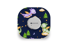Sleepy Dragons Patch - Dexcom G7 / One+ for Single diabetes supplies and insulin pumps