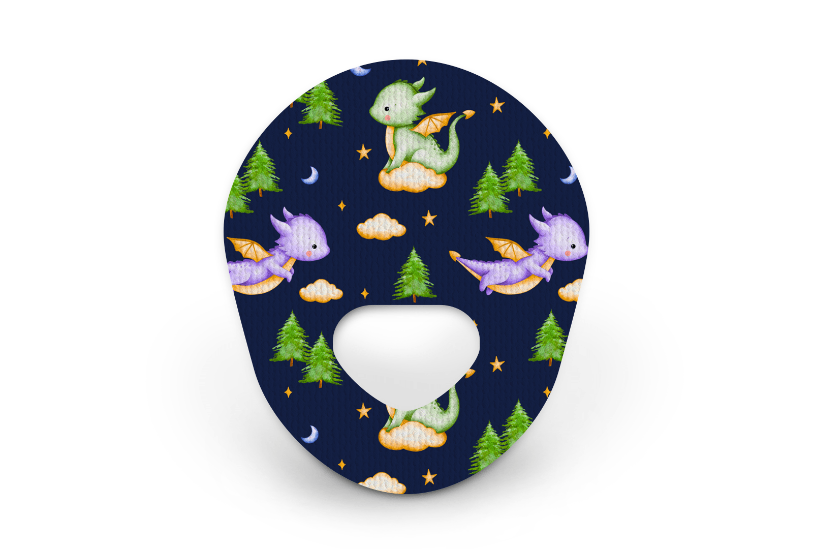 Sleepy Dragons Patch - Guardian Enlite for Single diabetes supplies and insulin pumps