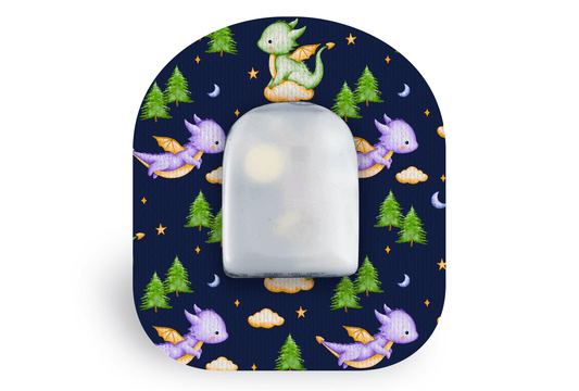 Sleepy Dragons Patch - Omnipod for Omnipod diabetes supplies and insulin pumps