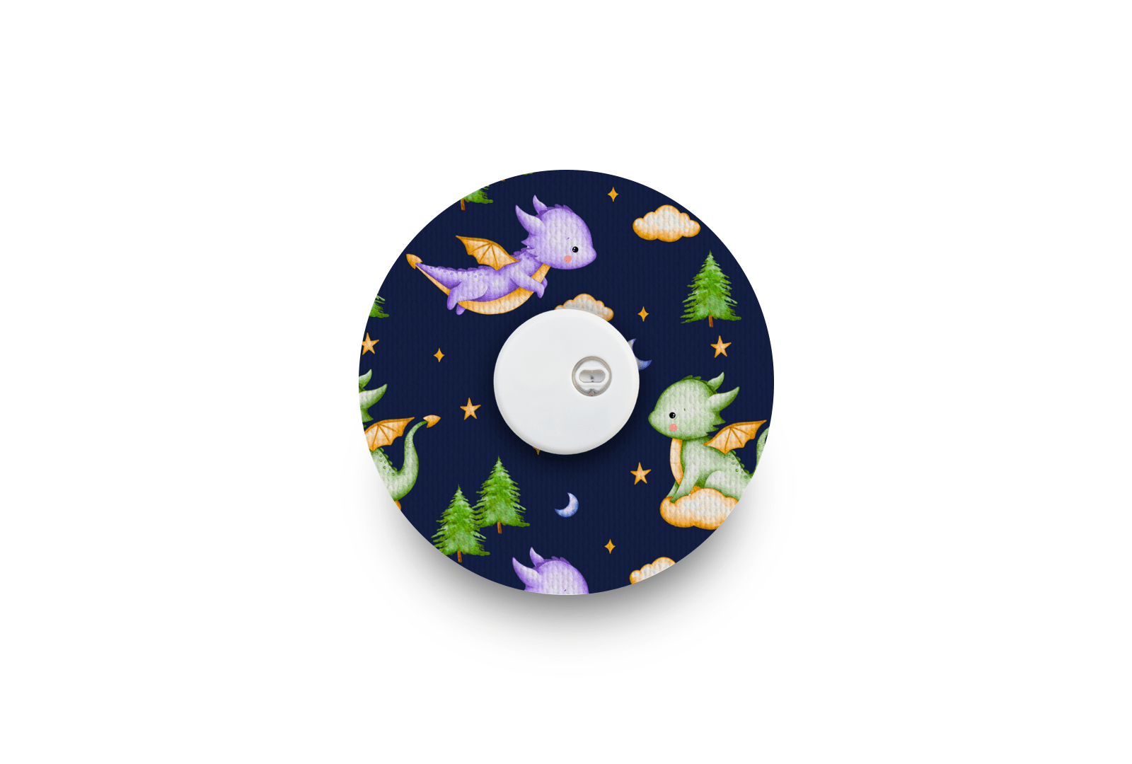 Sleepy Dragons Patch - Overpatches for Single diabetes supplies and insulin pumps