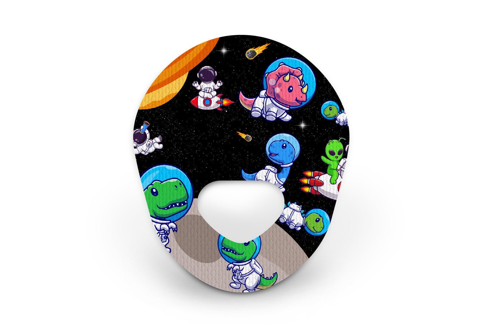 Space Dinosaur Patch - 20 Pack for Freestyle Libre 2 diabetes supplies and insulin pumps
