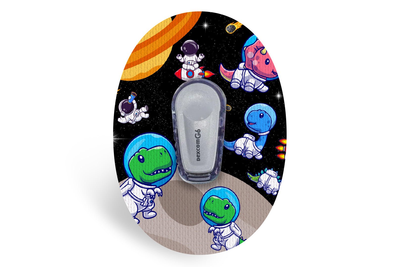 Space Dinosaur Patch for Dexcom G6 / One diabetes supplies and insulin pumps