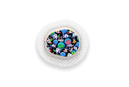 Space Dinosaur Sticker for Novopen 4, 5, 6, or Echo diabetes supplies and insulin pumps