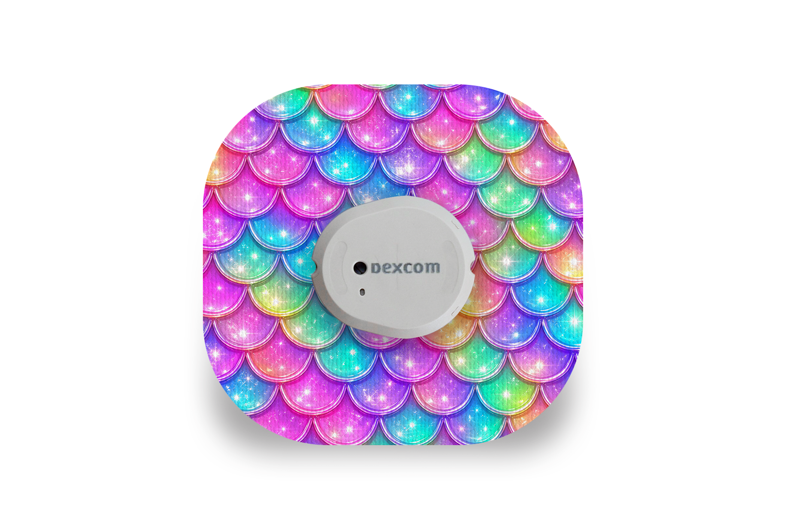 Sparkly Scales Patch for Dexcom G7 / One+ diabetes supplies and insulin pumps