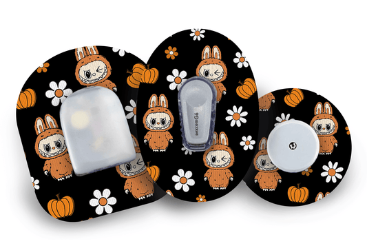Spooky Labubu Patch for Freestyle Libre 2 diabetes supplies and insulin pumps