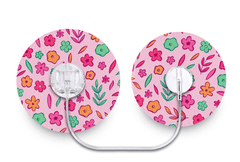 Spring Doodle Patch for Tru - Steel diabetes supplies and insulin pumps