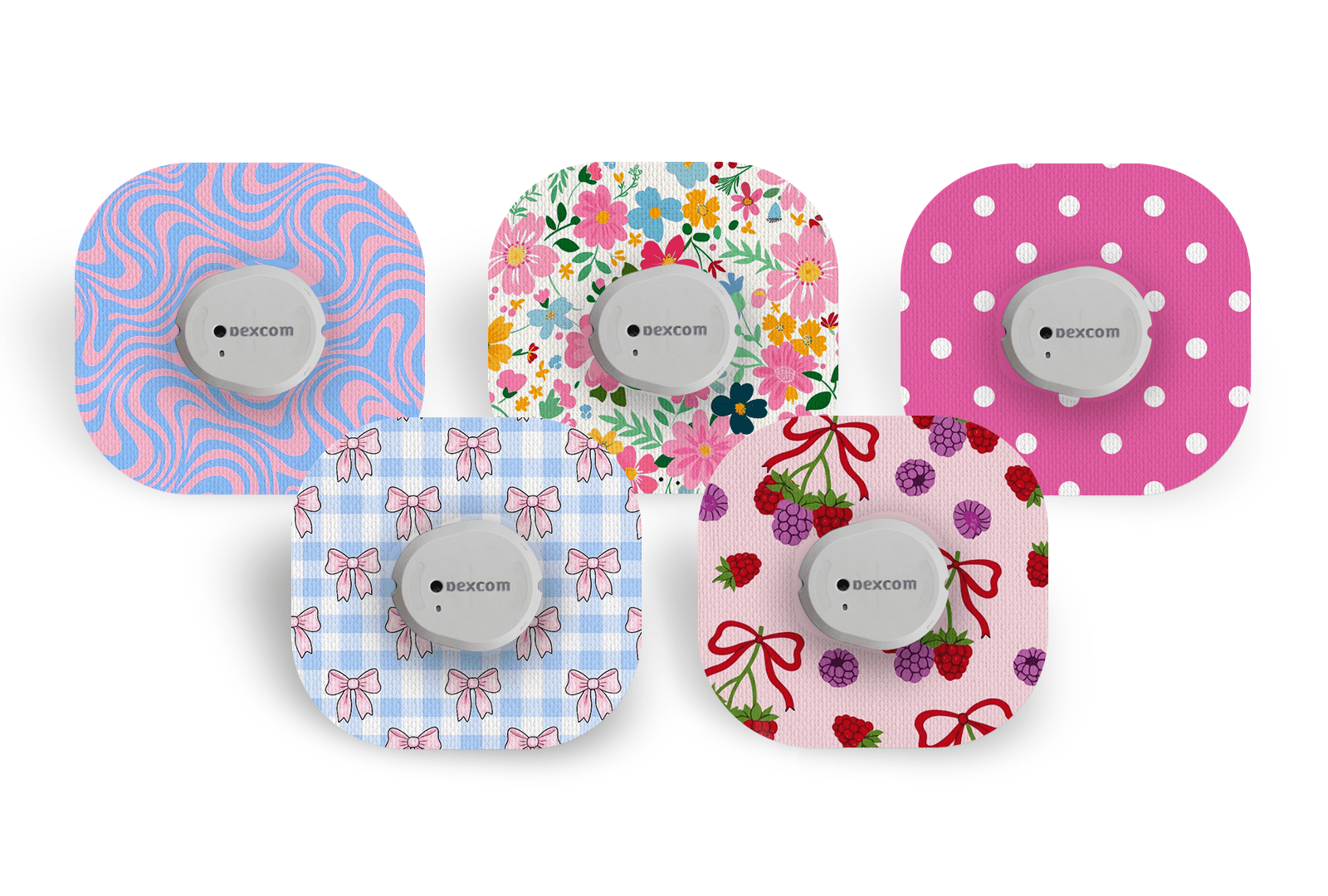 Spring Patch Pack for Dexcom G7 / One+ diabetes supplies and insulin pumps