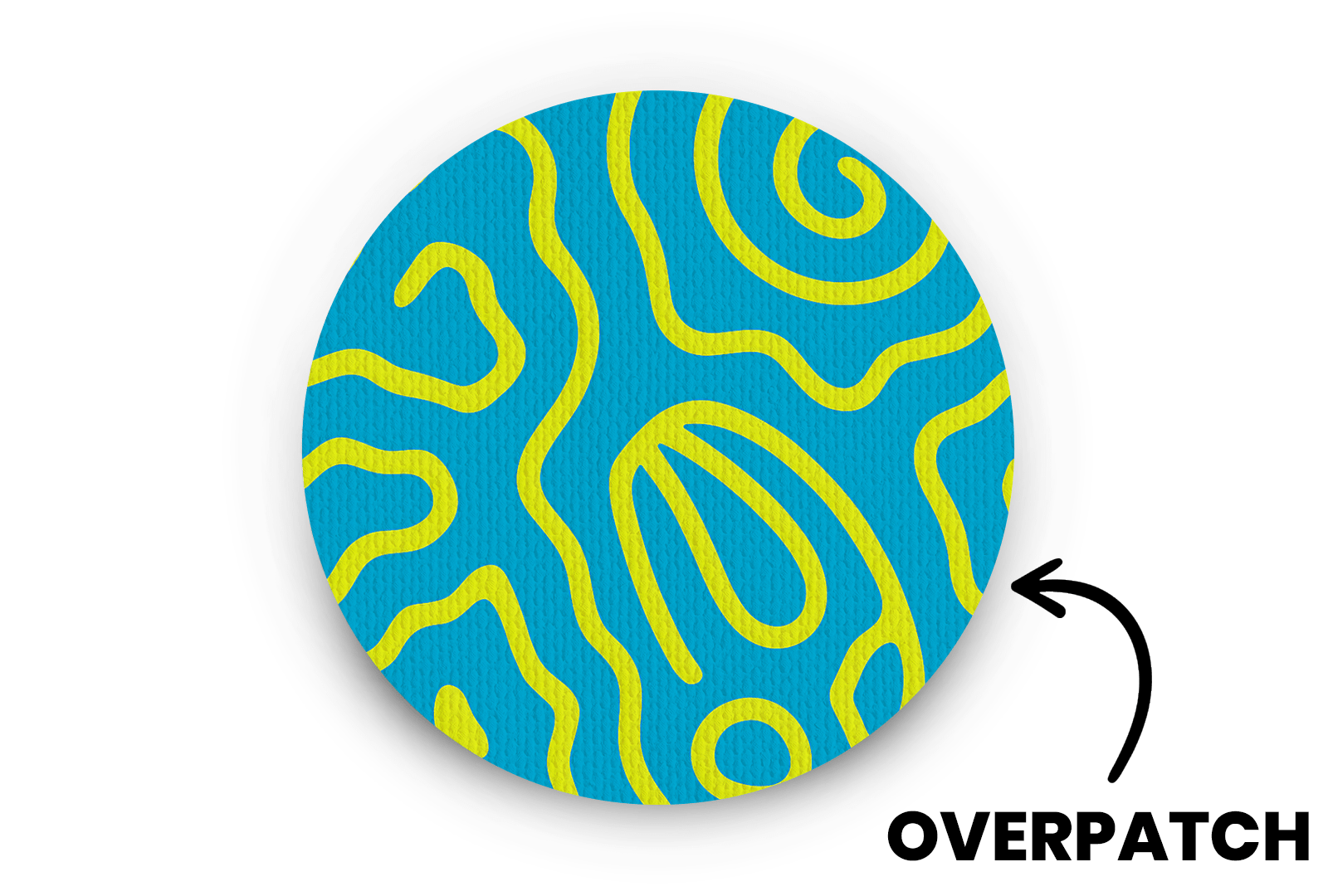 Squiggly Patch for Generic Overpatch diabetes supplies and insulin pumps