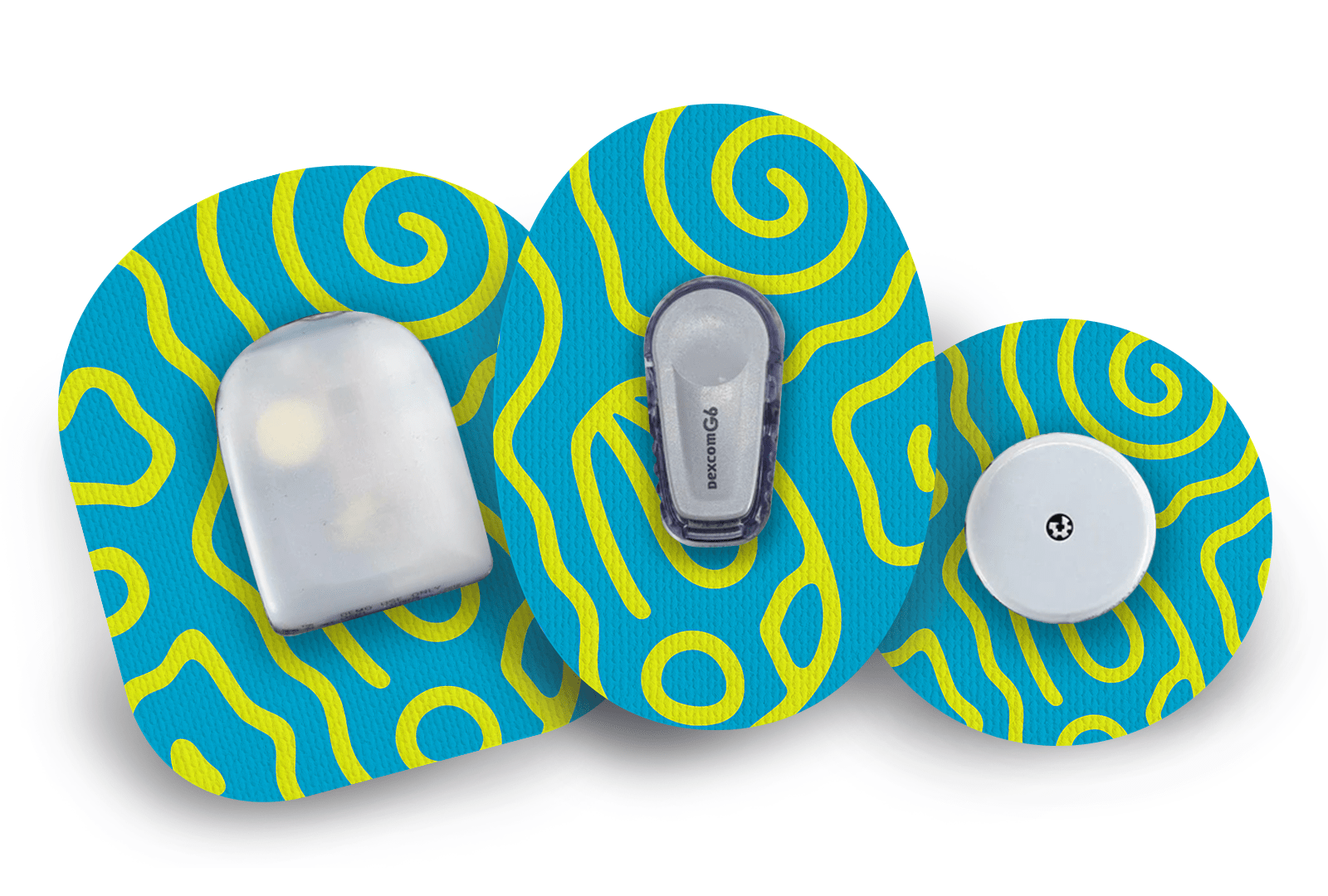 Squiggly Patch for Freestyle Libre 2 diabetes supplies and insulin pumps