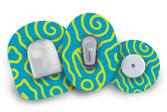 Squiggly Patch for Freestyle Libre 2 diabetes supplies and insulin pumps