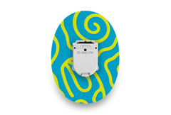 Squiggly Patch for Glucomen Day diabetes supplies and insulin pumps