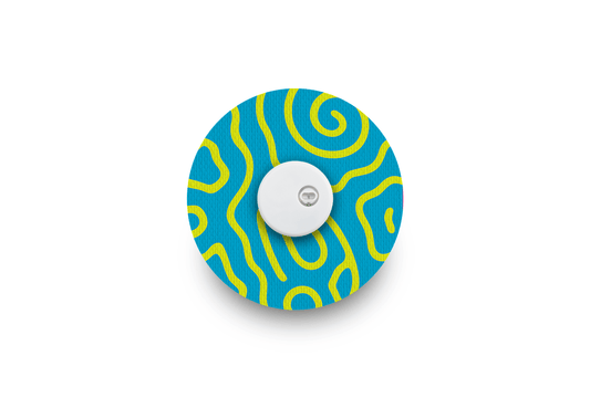 Squiggly Patch - Libre 3 for Single diabetes supplies and insulin pumps