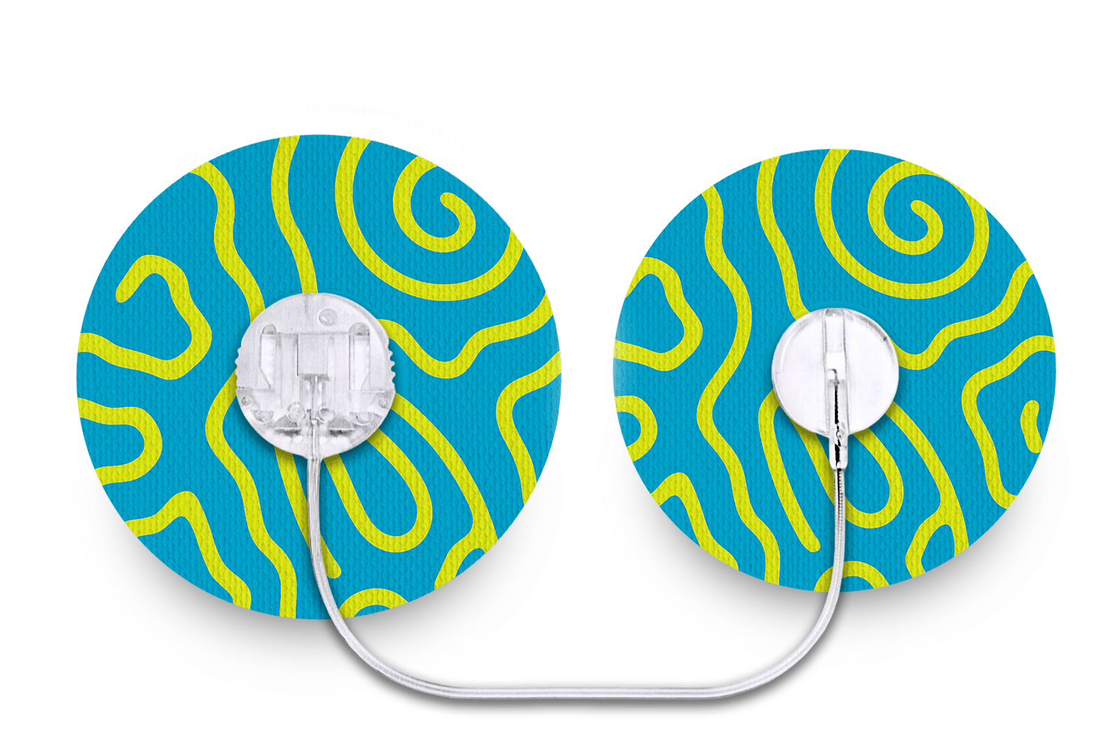 Squiggly Patch - Tru - Steel for Single diabetes supplies and insulin pumps