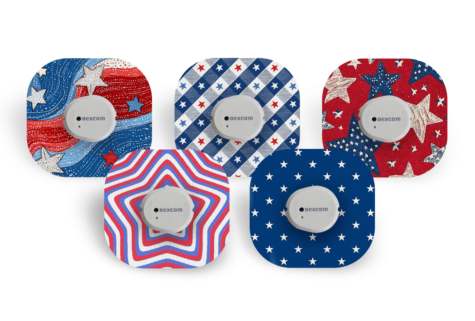 Stars Patch Pack for Dexcom G7 / One+ diabetes supplies and insulin pumps