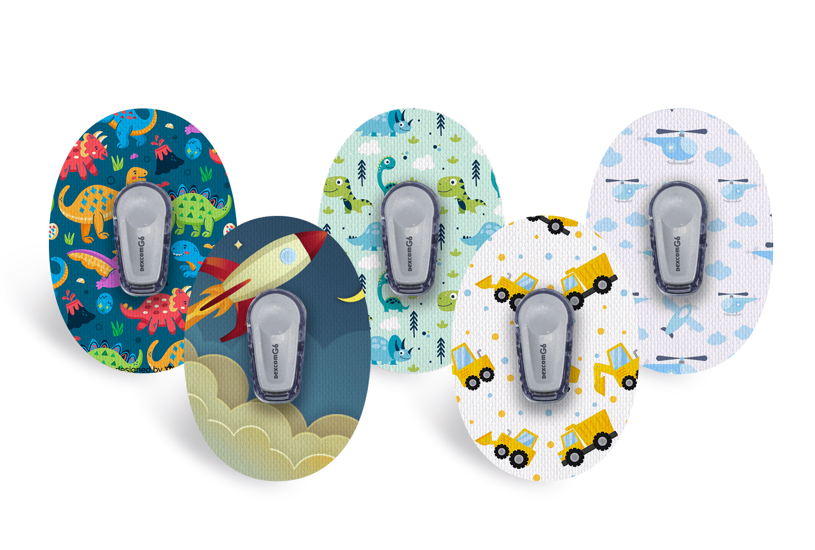 STEM Kids Patch Pack for Dexcom G6 - 5 Pack diabetes supplies and insulin pumps