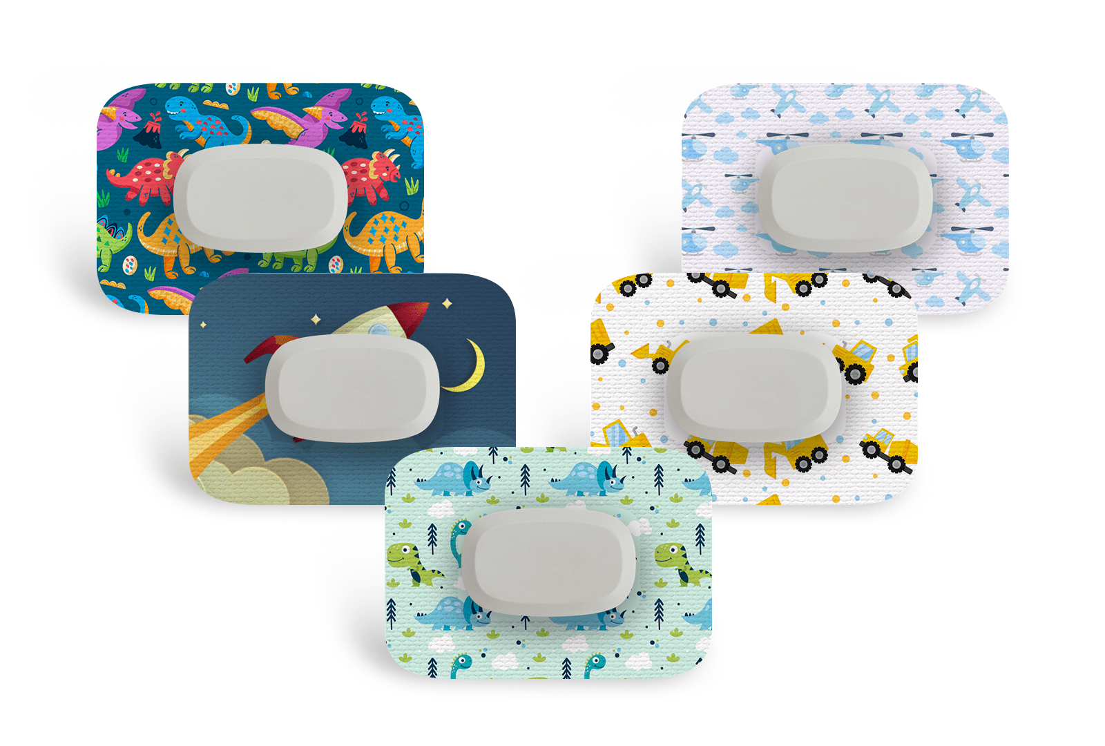 STEM Kids Patch Pack for GlucoRX Aidex - 5 - Pack diabetes supplies and insulin pumps