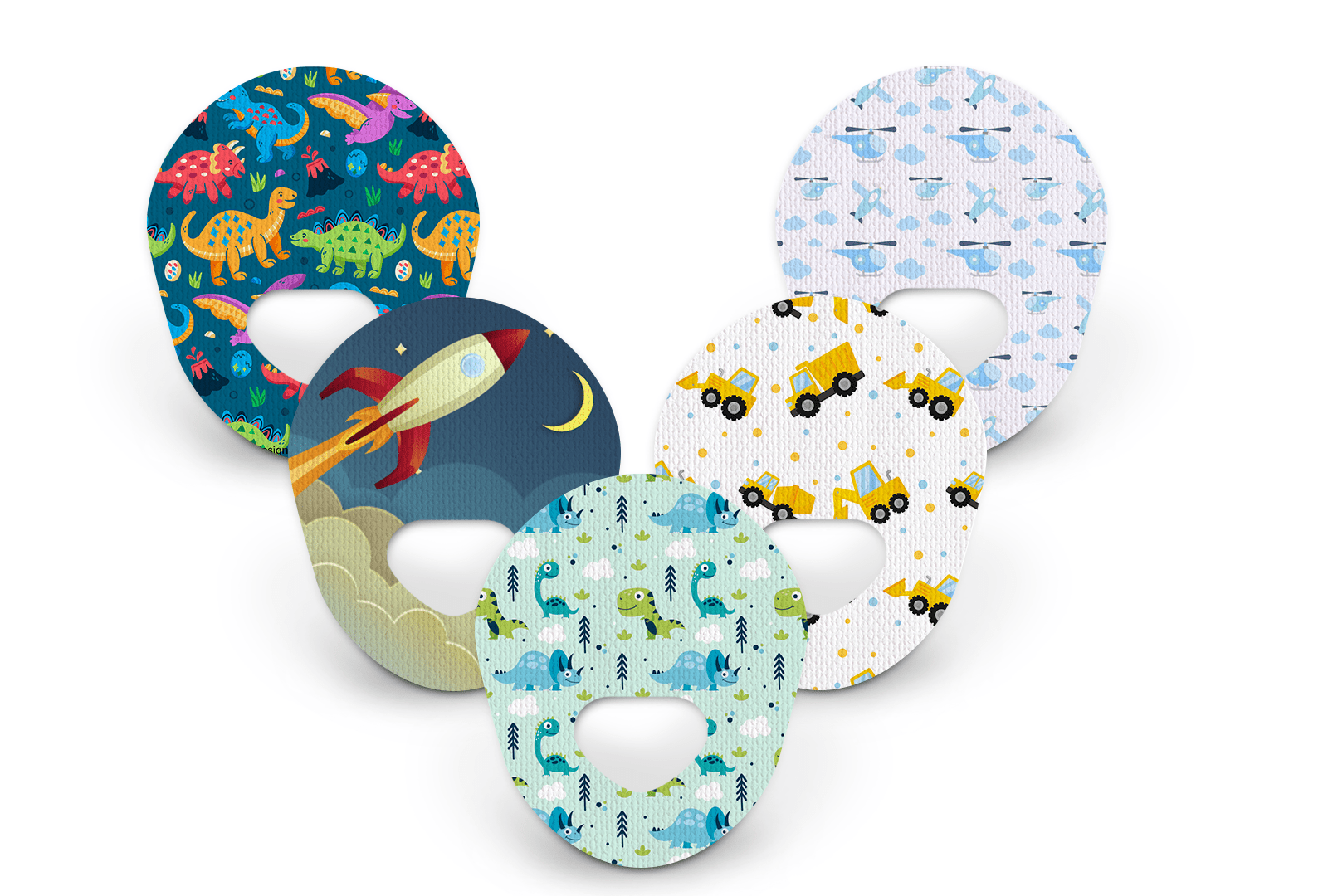 STEM Kids Patch Pack for Guardian Enlite - 5 Pack diabetes supplies and insulin pumps