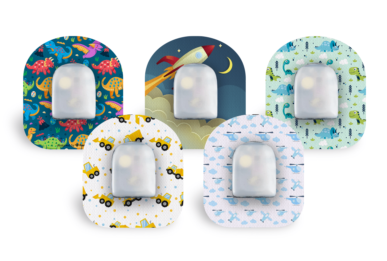 STEM Kids Patch Pack for Omnipod - 5 Pack diabetes supplies and insulin pumps