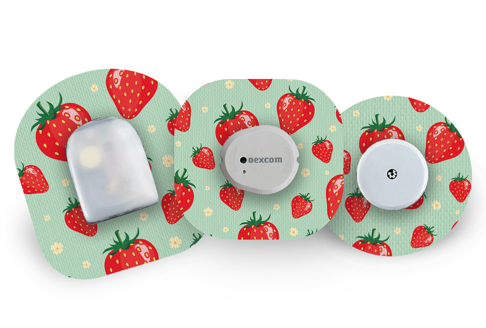 Strawberry Delight Patch for Freestyle Libre 2 diabetes supplies and insulin pumps
