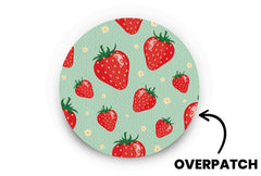Strawberry Delight Patch - Overpatches for Single diabetes supplies and insulin pumps