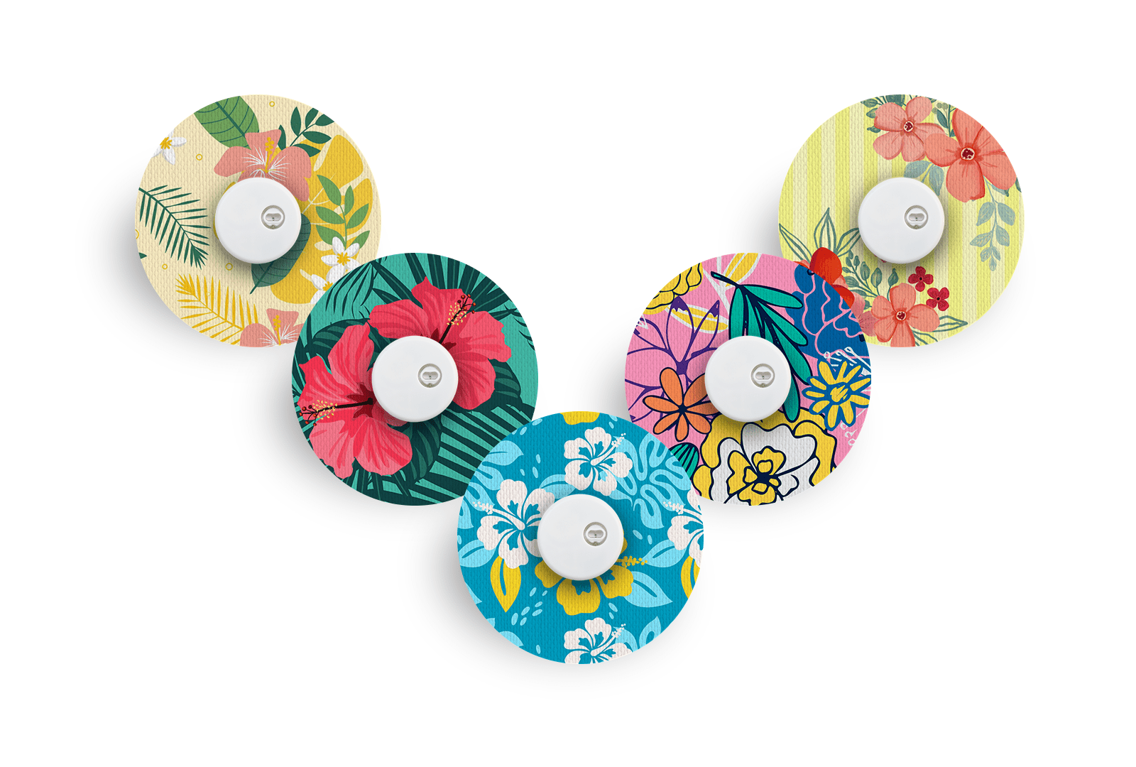 Summer Flowers Pack for Freestyle Libre 3 diabetes supplies and insulin pumps