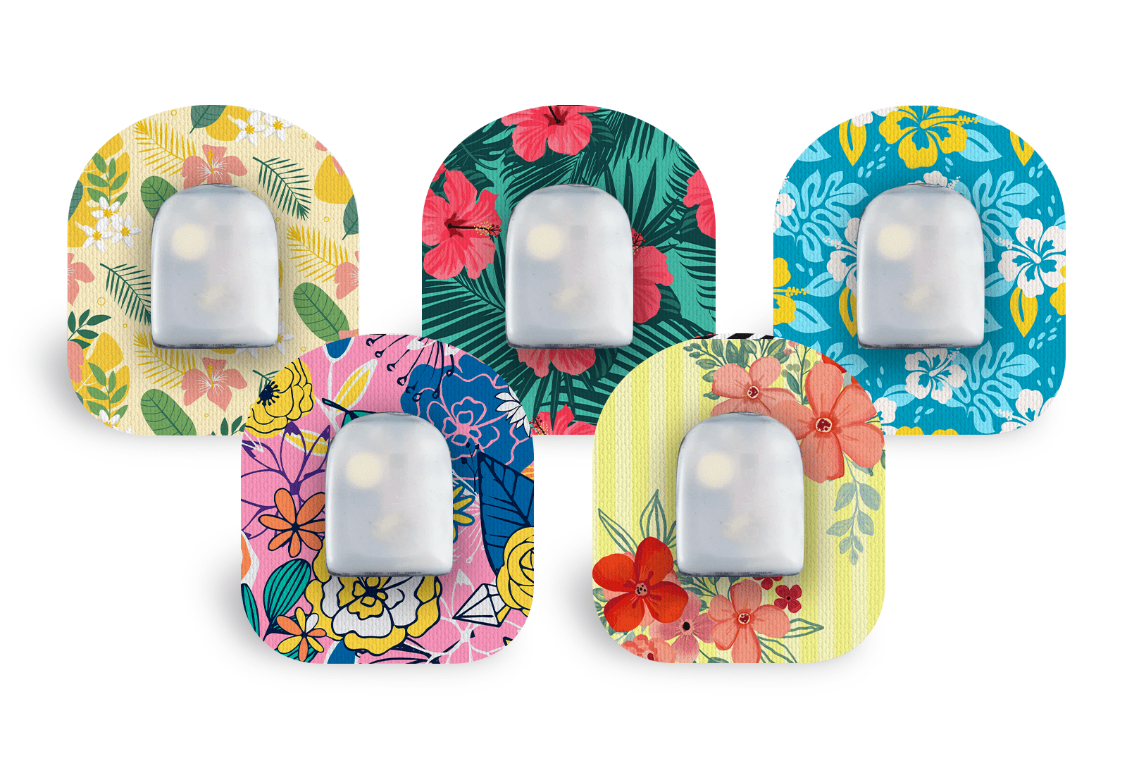 Summer Flowers Pack for Freestyle Libre 2 diabetes supplies and insulin pumps