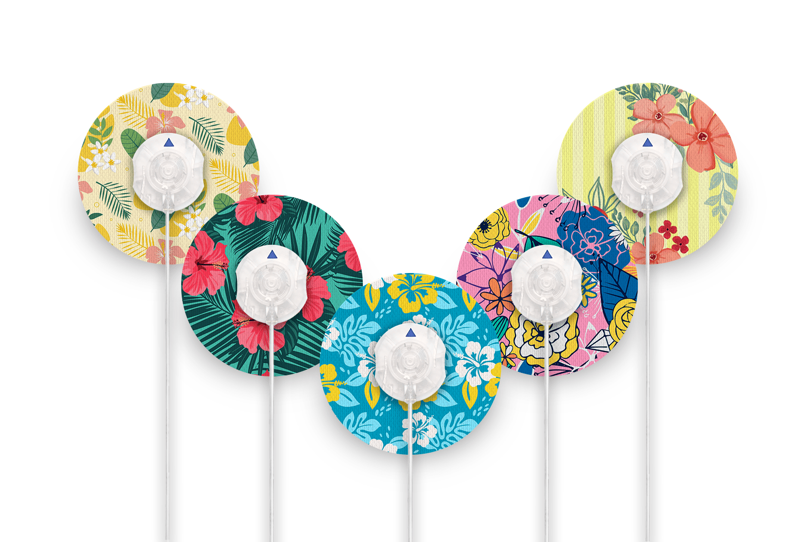 Summer Flowers Pack for Freestyle Libre 2 diabetes supplies and insulin pumps