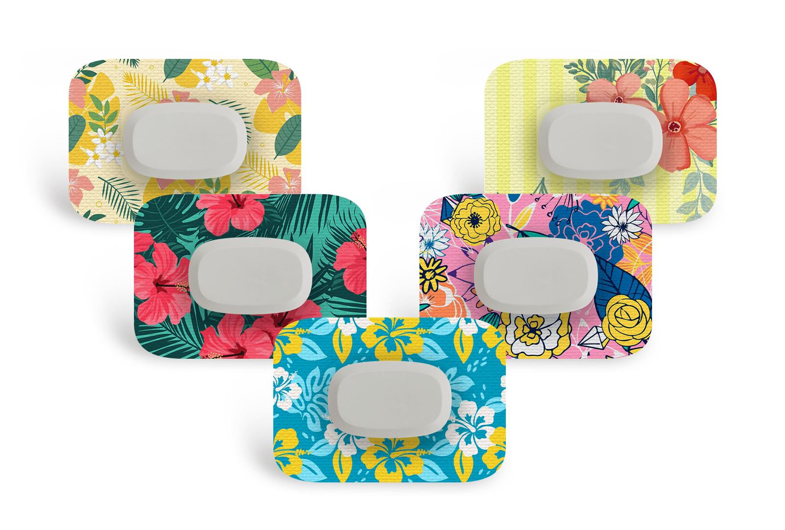 Summer Flowers Pack for Freestyle Libre 2 diabetes supplies and insulin pumps