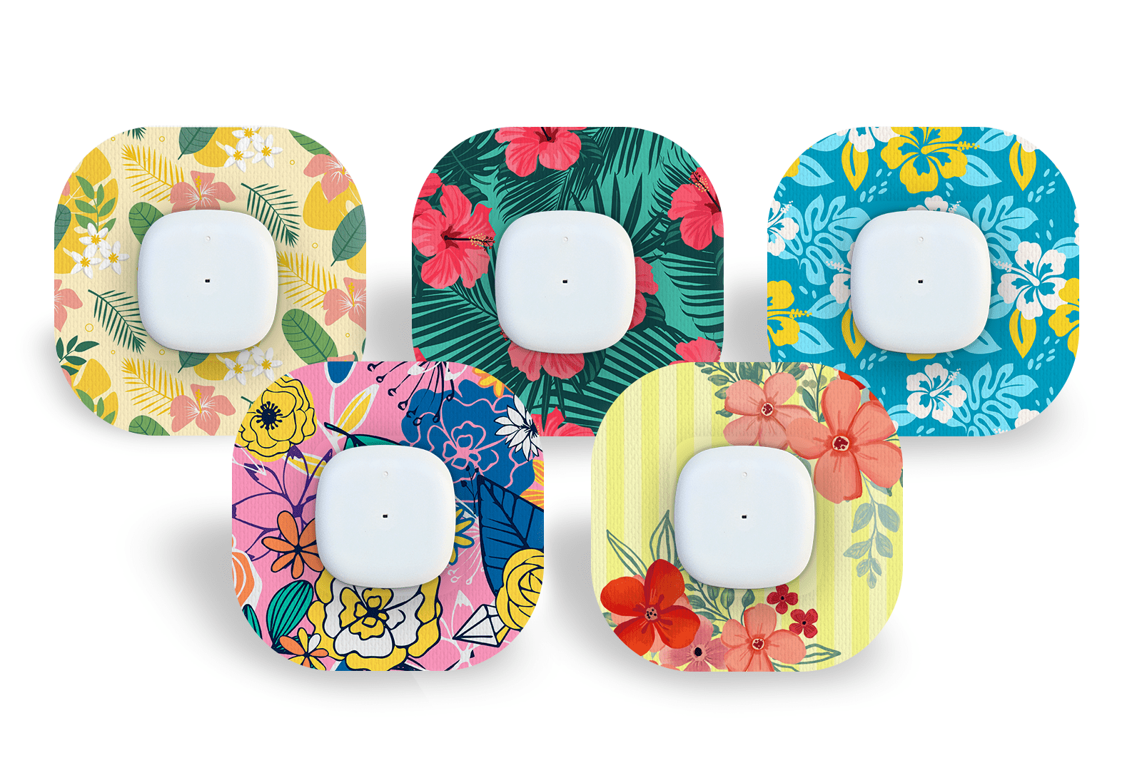 Summer Flowers Pack for Freestyle Libre 2 diabetes supplies and insulin pumps