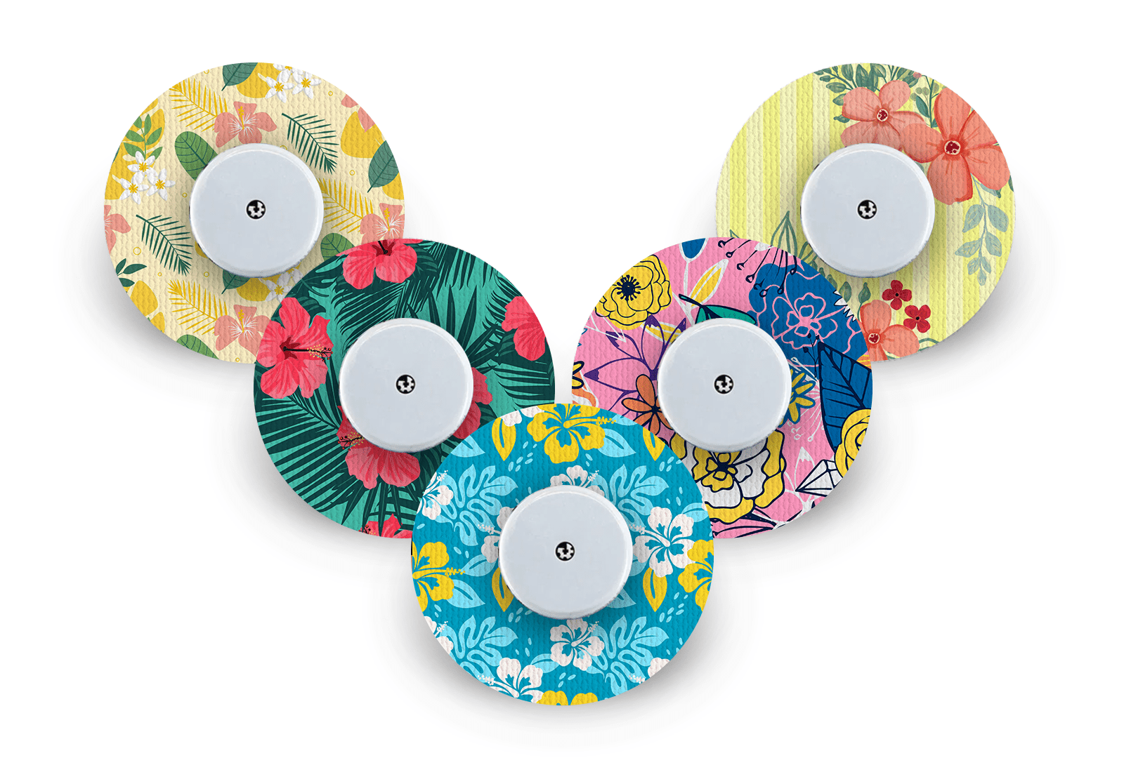 Summer Flowers Pack for Freestyle Libre 2 diabetes supplies and insulin pumps