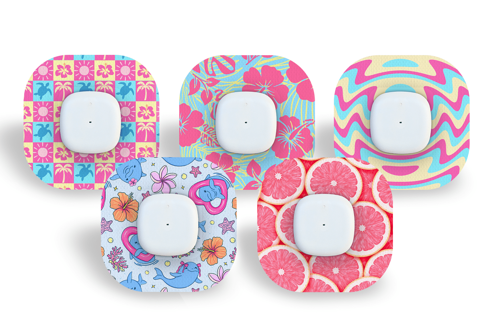Summer Party Patch Pack for Simplera diabetes supplies and insulin pumps