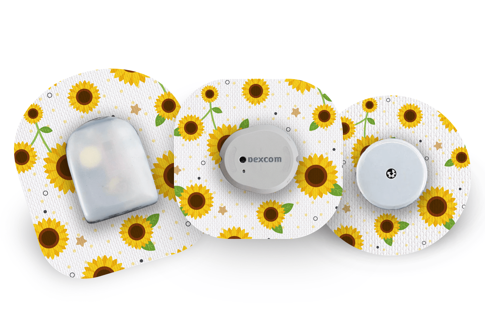 Sunflower Patch - 20 Pack for Freestyle Libre 2 diabetes supplies and insulin pumps