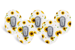 Sunflower Patch Pack for Dexcom G6 - 5 Pack diabetes supplies and insulin pumps