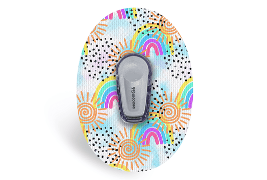 Sunshine & Rainbows Patch - Dexcom G6 / One for Dexcom G6 / One diabetes supplies and insulin pumps