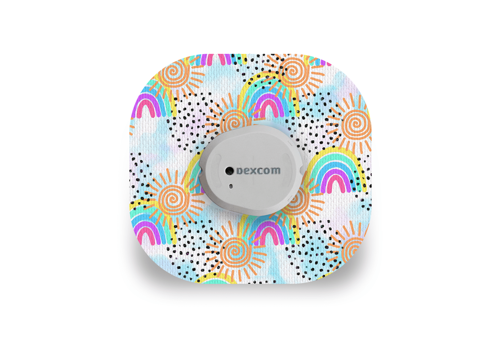 Sunshine & Rainbows Patch - Dexcom G7 / One+ for Single diabetes supplies and insulin pumps