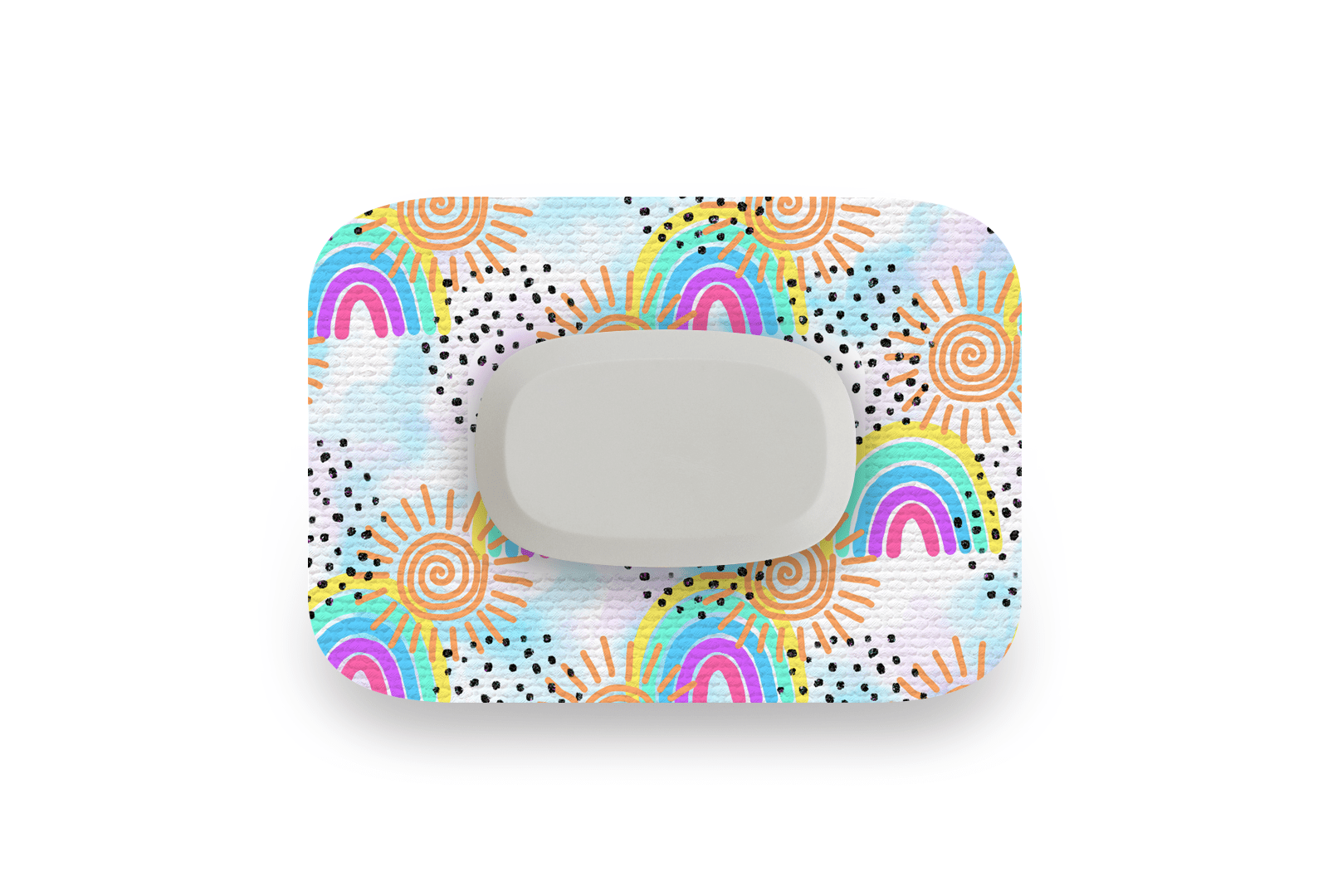 Sunshine & Rainbows Patch for GlucoRX Aidex diabetes supplies and insulin pumps