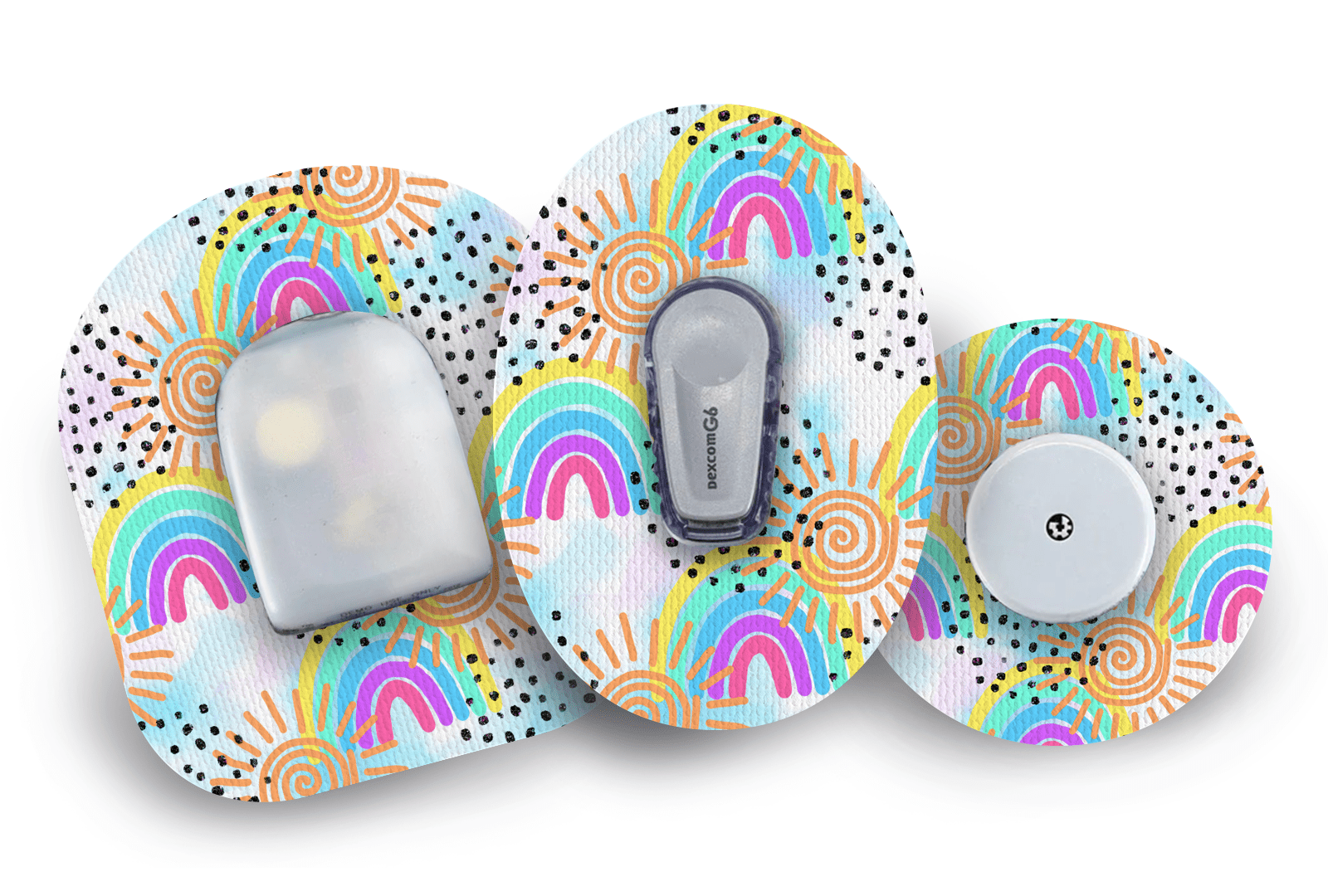 Sunshine & Rainbows Patch for Freestyle Libre 2 diabetes supplies and insulin pumps