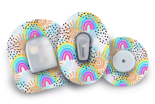 Sunshine & Rainbows Patch for Freestyle Libre 2 diabetes supplies and insulin pumps