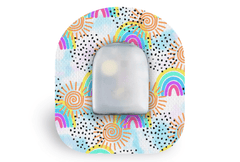 Sunshine & Rainbows Patch for Omnipod diabetes supplies and insulin pumps