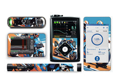 Super Bike Sticker for Novopen 4, 5, 6, or Echo diabetes supplies and insulin pumps