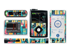 Surf Boards Sticker for Novopen 4, 5, 6, or Echo diabetes supplies and insulin pumps