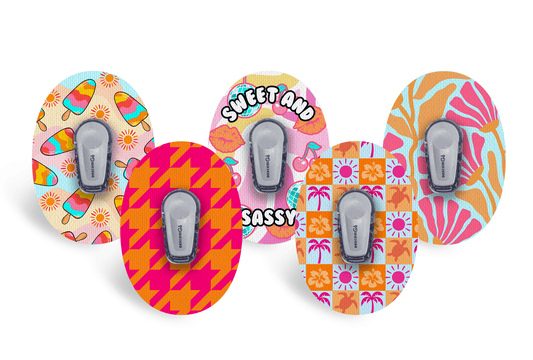 Sweet and Sassy Patch Pack for Dexcom G6 / One diabetes supplies and insulin pumps
