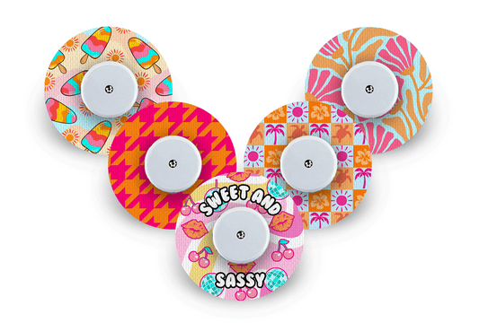 Sweet and Sassy Patch Pack for Freestyle Libre diabetes supplies and insulin pumps