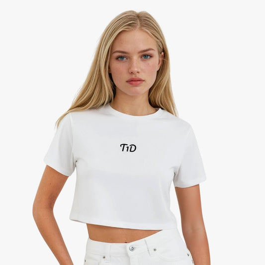 T1D Crop T-Shirt for Black diabetes supplies and insulin pumps