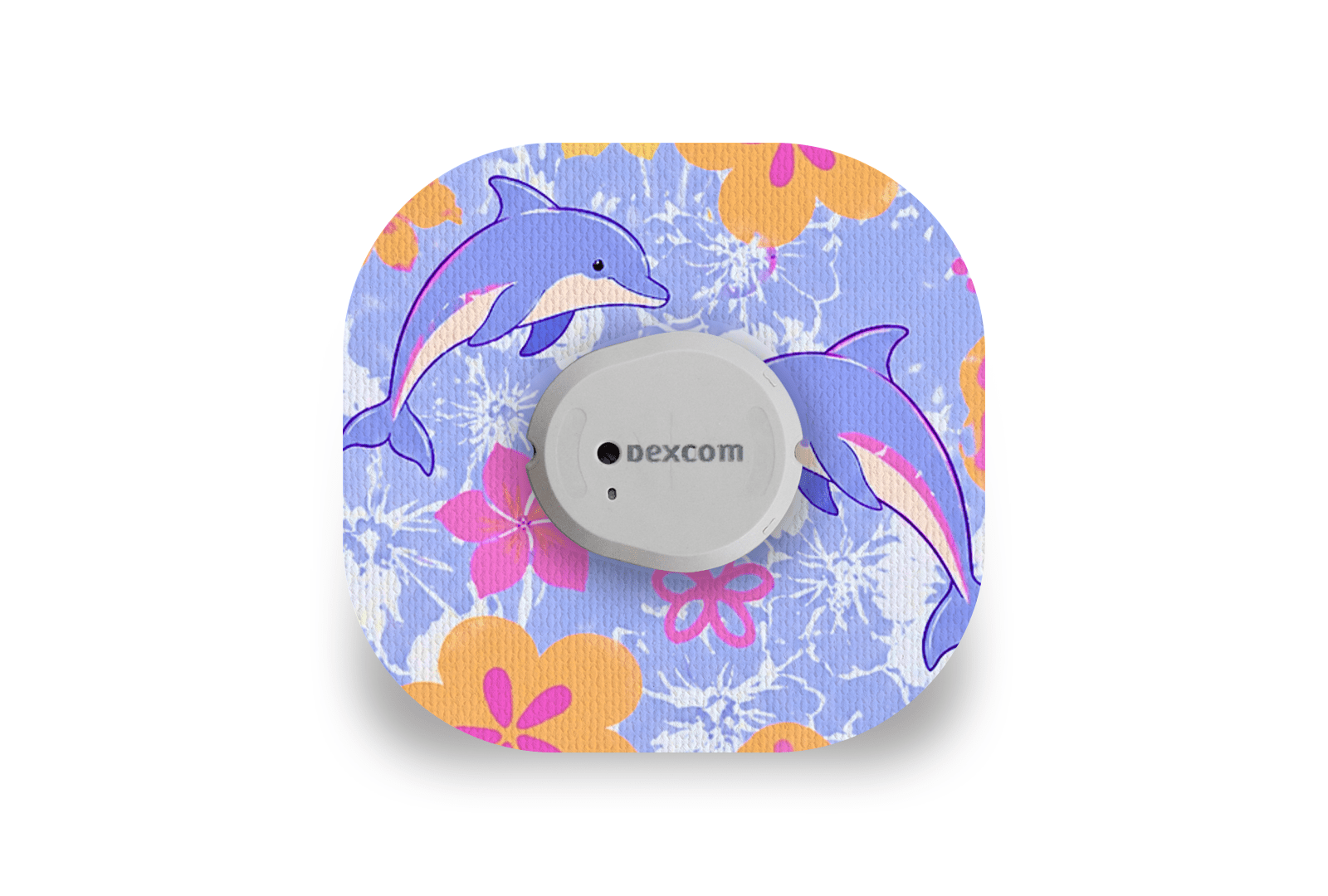 Tropical Dolphins Patch - Dexcom G7 / One+ for Single diabetes supplies and insulin pumps