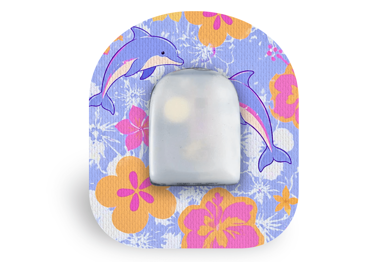 Tropical Dolphins Patch for Omnipod diabetes supplies and insulin pumps