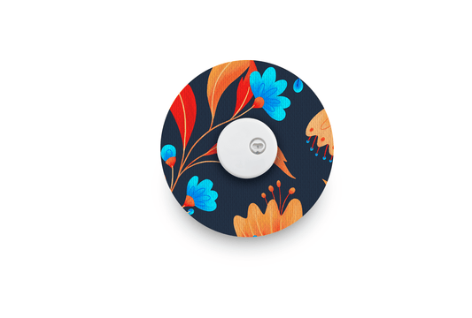 Tropical Flower Patch - Libre 3 for Single diabetes supplies and insulin pumps