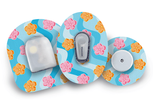 Vacation Vibes Patch for Freestyle Libre 2 diabetes supplies and insulin pumps