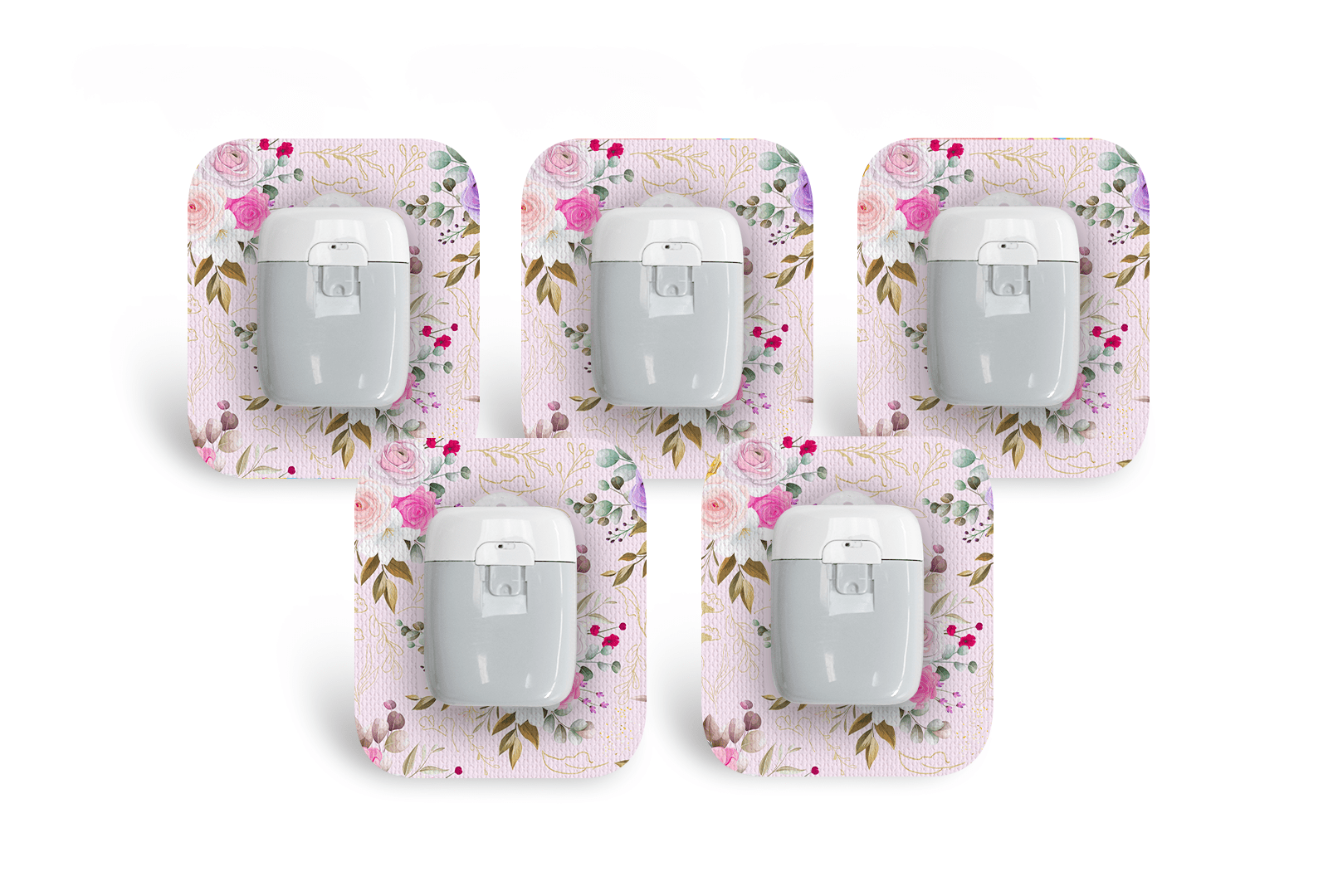 Vintage Bouquet Patch Pack for Medtrum Pump - 5 - Pack diabetes supplies and insulin pumps