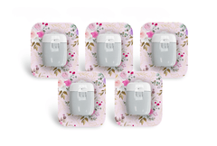 Vintage Bouquet Patch Pack for Medtrum Pump - 5 - Pack diabetes supplies and insulin pumps